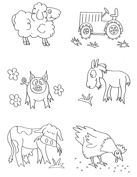 Free Coloring Pages Baby Farm Animals Coloring Pages For