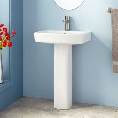 Medeski Porcelain Pedestal Sink Bathroom
