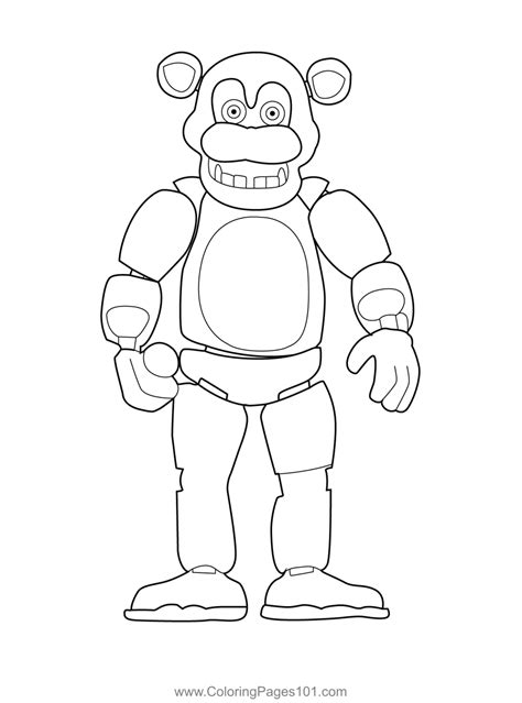Phantom Freddy Fnaf Coloring Page For Kids Free Five Nights At Freddy