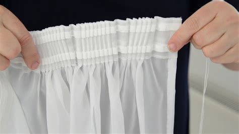 How To Hang Net Curtains With A Pencil Pleat Header