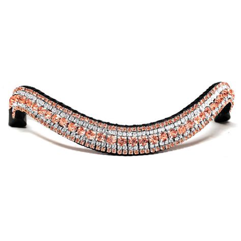Browband Rhinestone Rose Gold And Crystal Bling Your Horse