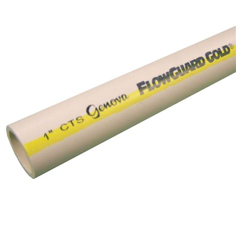 Flowguard Gold 1 In X 10 Ft Cpvc Pipe 570010 The Home Depot