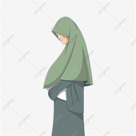 Gambar Karakter Ibu Hamil Dalam Ilustrasi Islami Lucu Hamil Ibu