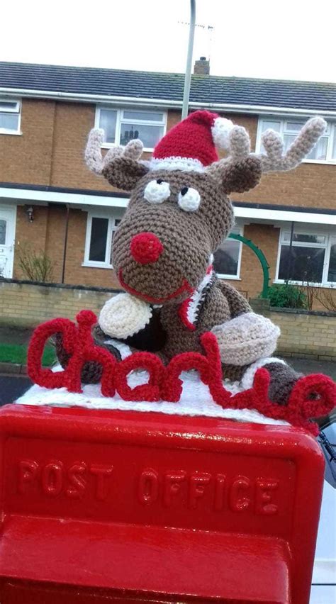 Celebrate christmas in kent this year at bridgewood manor. Herne Bay post boxes decorated with Christmas knitting