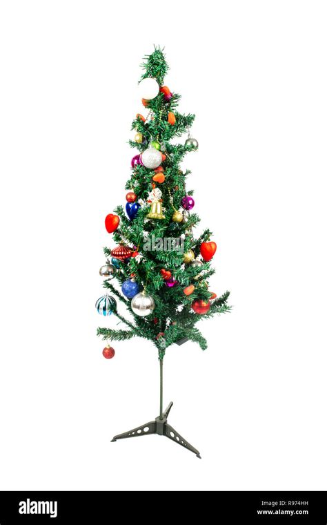 Beautiful Christmas Tree Isolated On A White Background Image Stock