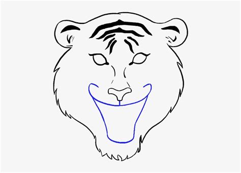 Vector Transparent Stock Drawing Tiger Open Mouth Tiger Face Drawing
