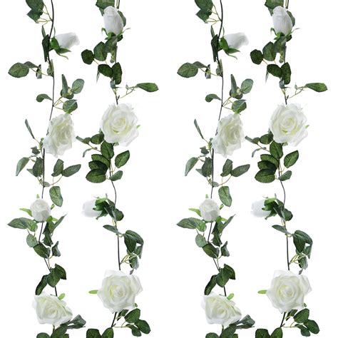 Buy Felice Arts 2 Pcs Fake Rose Vine 13 Ft Artificial Garland With