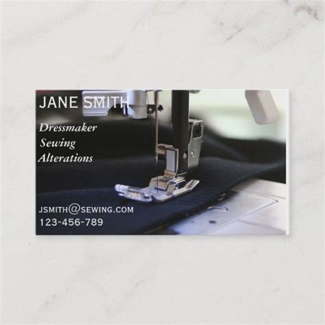 Dressmaker Sewing Alterations Professional Business Card