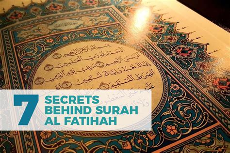 Seven Secrets Behind Surah Al Fatihahask A Muslim