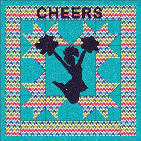 The Cheerleader Wallhanging Quilt Pdf Pattern By Etsy In 2021
