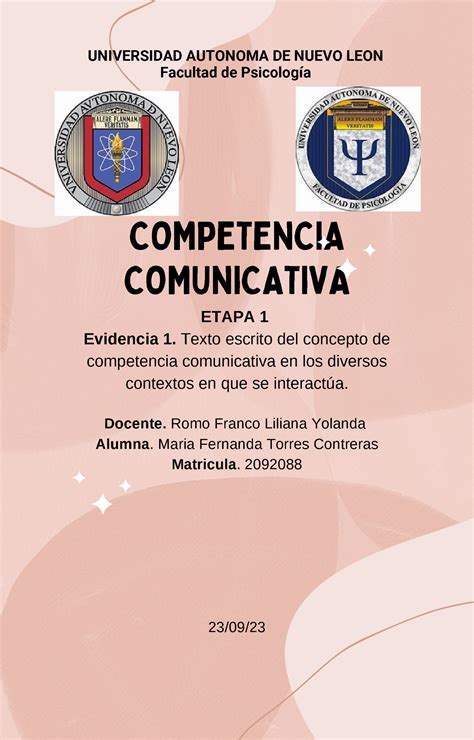 Evidencia 1 Coco Ev1 Competencia Comunicativa Universidad Autonoma