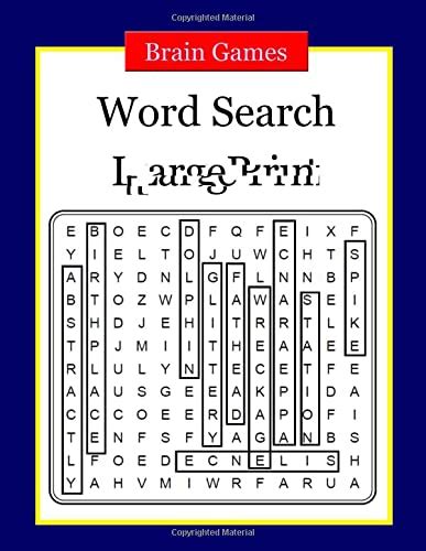 Brain Games Word Search Large Print Word Searches To Challenge Your