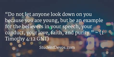 Daily Bible Verse Devotion Teens Leadership Devotions For Teenagers