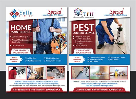 Professional Bold Property Maintenance Flyer Design For A Company By