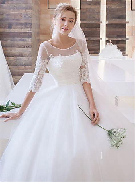 Princess Bridal Dresswedding Gown With Long Sleeves 11164 Uk