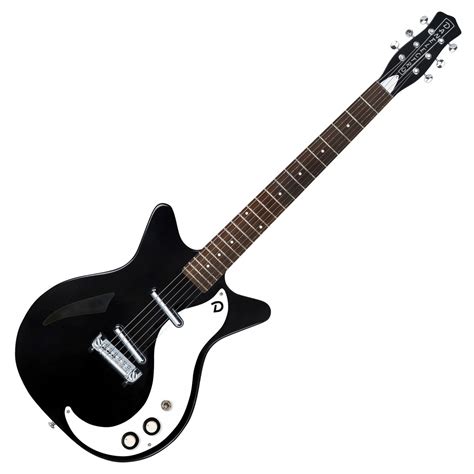 Disc Danelectro Dc59m Spruce Electric Guitar Black Pearl Gear4music