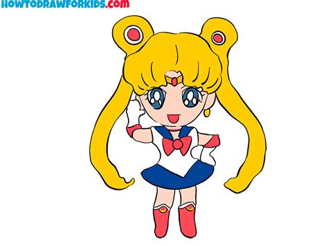 How To Draw Sailor Moon Easy Drawing Tutorial For Kids