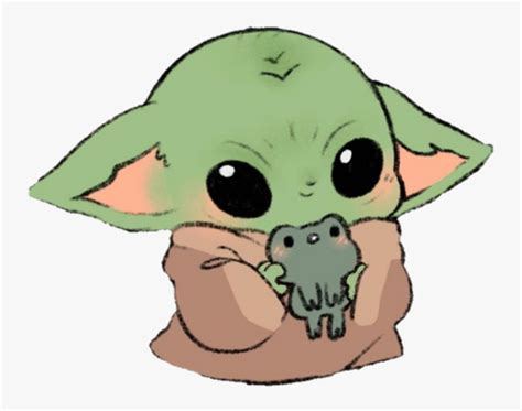 How To Draw A Cute Cartoon Baby Yoda Kawaii Chibi Easy Step By Step