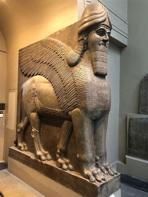 Assyrian Winged Bull Assyria Wikipedia Mesopotamia Ancient Art