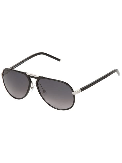 Dior Aviator Sunglasses Men Aluminium One Size In Black For Men Lyst