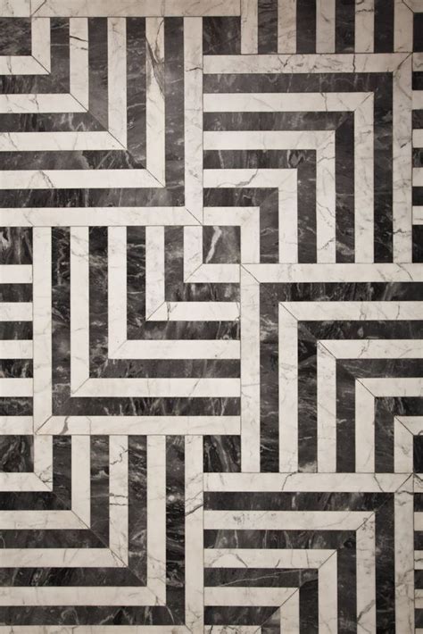High Contrast Floor Pattern Kelly Wearstler Marble Floor Pattern
