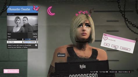 Gta V Online ♡ Pretty Female Character Creation Ps4ps5xbox Onepc