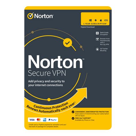 Norton Secure Vpn 1 User 3 Or 5 Devices 1 Year 21432707