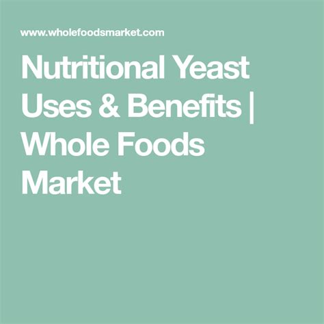 Eat mostly plant foods (90 to 100% of your daily calories). Nutritional Yeast Uses & Benefits | Whole Foods Market ...