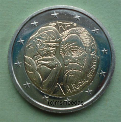 Msmoedas Frankreich 2 Euro Gedenkmünze Euromünze Auguste Rodin
