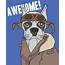 Hand Drawn Cool Pilot Dog Illustration  Download Free Vectors Clipart