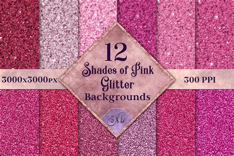 Shades Of Pink Glitter 12 Background Images Graphic By