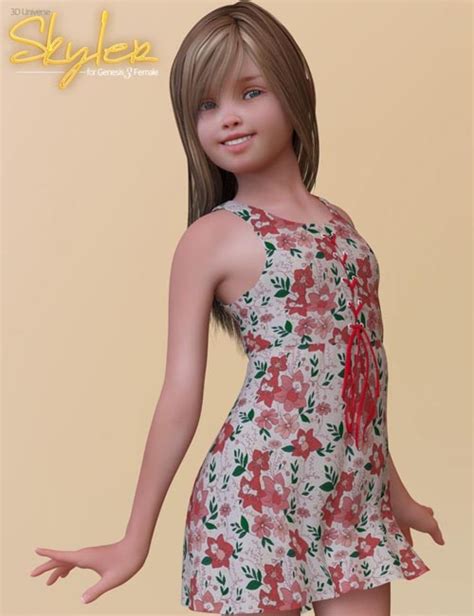 Skyler Character And Hair For Genesis 3 Females Daz3d And Poses