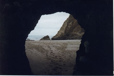 Free Cave On Beach Stock Photo