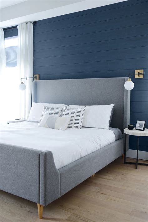 Coastal Blue Shiplap Peel-and-Stick Wallpaper by NextWall – BURKE DECOR