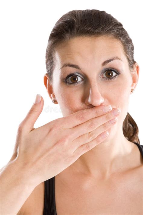 Hand Over Mouth Free Stock Photos Stockfreeimages