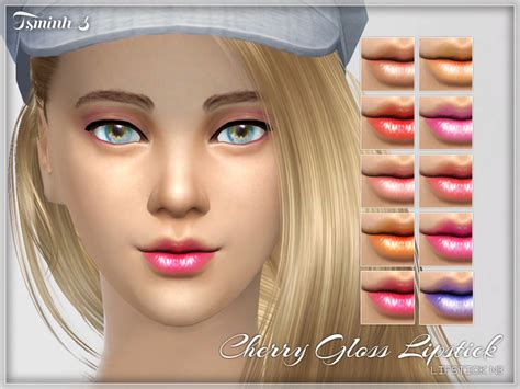 The Sims Resource Cherry Gloss Lipstick