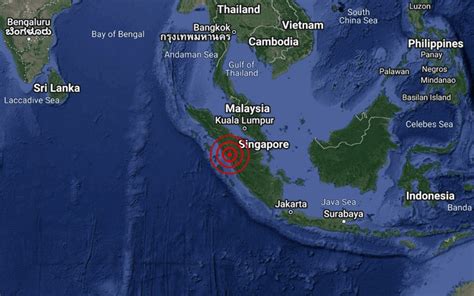 Semenanjung Malaysia di luar Lingkaran Api Pasifik, namun masih