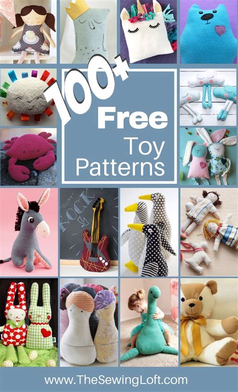 100 Stuffed Toy Diy Patterns Sewing Stuffed Animals Sewing Projects