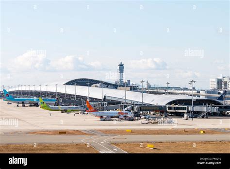 Japan Osaka Kansai International Airport Kix View Along Terminal