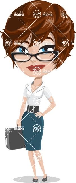 Girl With Short Hair Cartoon Vector Character 112 Illustrations