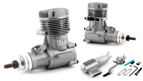 Asp S40aii 2 Stroke Glow Engine With Muffler For Airplane 72p S40aii
