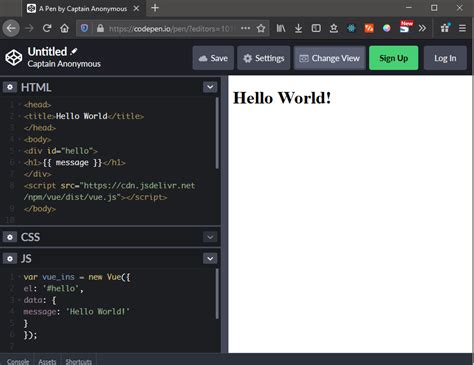 How To Write Hello World In Vuejs Night Programmer
