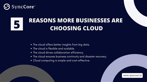 Top 5 Reasons More Businesses Are Choosing Cloud Synccore Cloud Blog