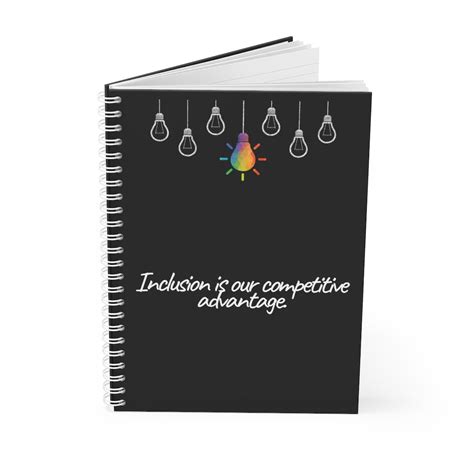 Inclusion Is Our Competitive Advantage Spiral Notebook Melissa