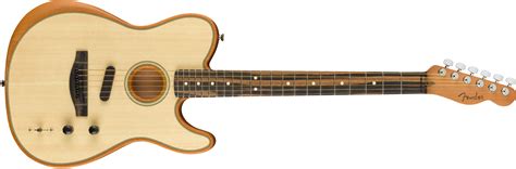 Fender Acoustasonic Telecaster Guitar Natural 885978035281