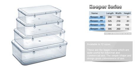 Transparent Plastic Box Keeper Series Manufacturertransparent