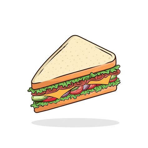 Premium Vector Sanwich Vector Isolated Fast Food