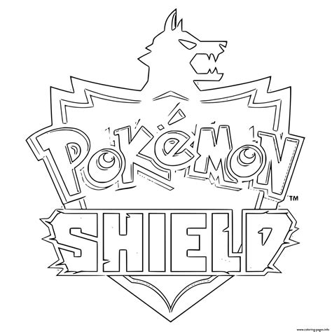 Pokemon Shield Coloring Pages