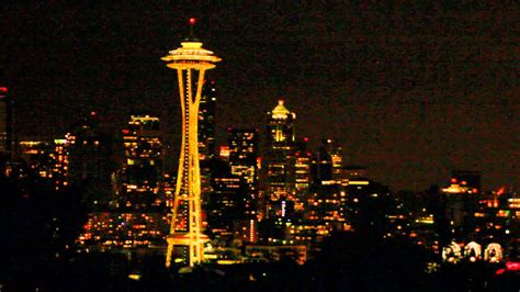 Seattle Space Needle At Night Seattle Youtube