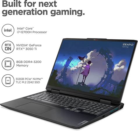 מחשב נייד גיימינג Lenovo Ideapad Gaming 3i I7 בגודל 156 אינטש במחיר